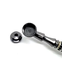Люлька для куріння N43 Designer pipe metal 130 мм (YD120) - мініатюра 2