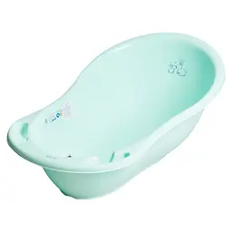 Ванночка Tega Зайчики, зі зливом, 86 см, м'ятний (KR-004-105)