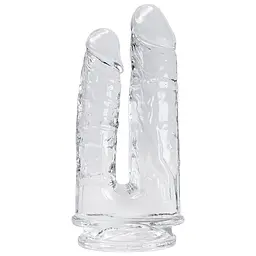 Прозорий фалоімітатор Alive Imperium Jelly Dildo для подвійного проникнення Alive SO6024 97516 - мініатюра 1