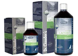 Добавка для шкіри і шерсті собак Dr.Clauder's Hair & Skin Multi Derm Lachsöl з маслом лосося 250 мл - мініатюра 2