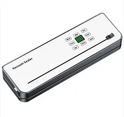 Вакууматор побутовий сенсорний HP-11-29W 120 Вт для сухих/вологих продуктів, з різаком, Білий - мініатюра 2