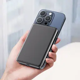 УМБ Acefast Magnetic Wireless 5000mAh 18W PD,QC 3.0, QI 7.5 Вт, ультра тонкий, M8 Black - мініатюра 6
