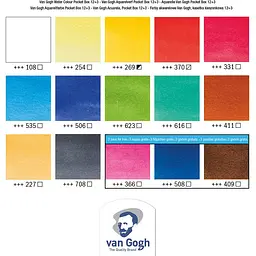Набір акварельних фарб VAN GOGH Pocket box 12кол - мініатюра 4