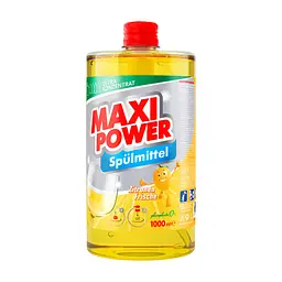 Засіб для ручного миття посуду Maxi Power Лимон запаска 1000 мл (4823098408444)