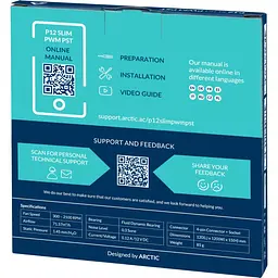 Вентилятор Arctic P12 Slim PWM PST Black (ACFAN00187A) - мініатюра 5