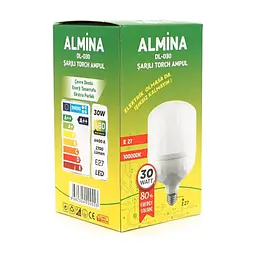 Лампочка Almina DL-030 30W, 2700Лм, 6400K (DL-030) - мініатюра 3