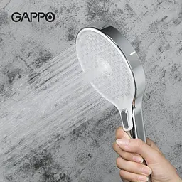 Ручний душ Gappo G002, 3-режим, білий/хром, Хром - мініатюра 2