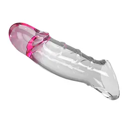 Насадка на пеніс Pretty Love Penis Sleeve Damell, 19.8 см (прозорий) - мініатюра 6
