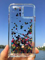 Чохол протиударний з плаваючими блискітками Case-Mate Waterfall CM039420 для iPhone 11 Pro Max/XS Max (6.5") Confetti - мініатюра 5