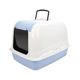 Закритий туалет для котів Ferplast Maxi Bella Cabrio блакитний 65.5х50х47 см 72070099