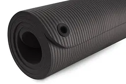 Мат для фітнесу та йоги з отворами Hop-Sport HS-N015GM 1,5см чорний - мініатюра 9