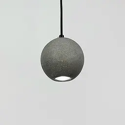 Підвіс MOON CONCRETE у вигляді сірої бетонної кулі Line.F MJ 169-100 GR - мініатюра 4