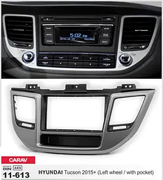 Перехідна рамка Hyundai Tucson Carav 11-613 - мініатюра 2