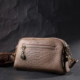Жіноча сумка на два відділення з натуральної шкіри Vintage 22х14х6,5 см sum0028998 - мініатюра 11