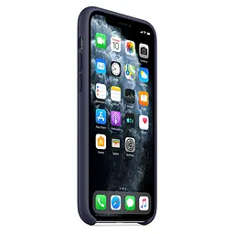 Чохол Silicone Case без Logo AA для Apple iPhone 11 Pro Max 6.5" Синій / Midnight Blue - мініатюра 3