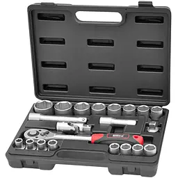 Набір насадок торцевих Ultra 1/2" 21 шт CrV Taiwan (6003062)