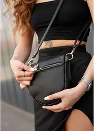 Сумка жіноча Sambag Sofi N чорна 20 х 18 х 5 см (88193001n) - мініатюра 8