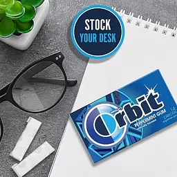 Жувальна гумка ORBIT Gum Peppermint Sugarfree Chewing Gum 12 шт - мініатюра 5