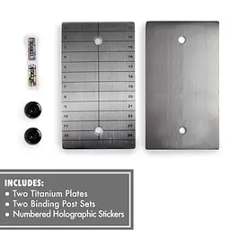 Титанові пластини ColdTi Titanium Double Plate для зберігання сід-фрази, 2 шт з двома пломбами - мініатюра 3
