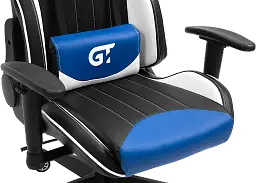 Геймерське крісло GT Racer чорне з синім та білим (X-5813 Black/Blue/White) - мініатюра 10