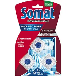 Набір: Капсули для миття посуду Somat Exellence 60 шт. + Подарунок. Засіб для догляду за посудомийною машиною Somat Machine Cleaner 3 шт. - мініатюра 4