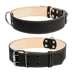 Нашийник "CoLLaR" подвійний (ширина 45мм довжина 56-68см) чорний