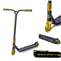 Самокат трюковий Scale Sports 85х49х11 см Золотий 000248266 - мініатюра 2