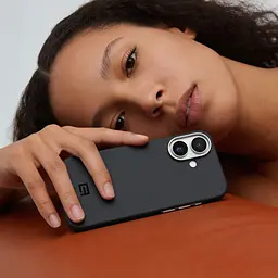 Чехол ArmorStandart BlackIcon Aramid Plain MagCase для Apple iPhone 17 Black (ARM90159) - мініатюра 9