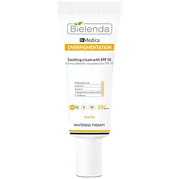 Крем для обличчя Bielenda Dr Medica Overpigmentation Заспокійливий з SPF 50, 50 мл - мініатюра 2