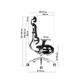 Офісне крісло GT Racer X-801L Black (X-801L Black (W-21)) - мініатюра 6