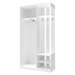 Передпокій Doros City One Door Білий 1 Дзеркало 110х45х210 (44900058) - мініатюра 2
