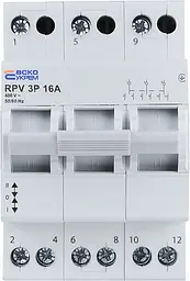Ручний перемикач вводу (І‑0‑ІІ) 3P 16A RPV АСКО‑УКРЕМ (A0010220007) - мініатюра 4