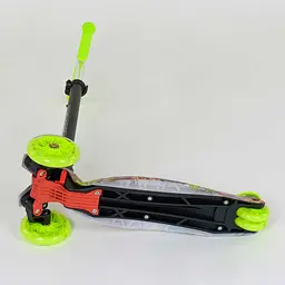 Самокат Best Scooter 59х17х26 см Салатово-чорний 000231530 - мініатюра 7