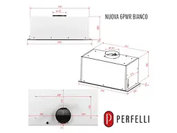 Витяжка вбудована Perfelli NUOVA 6PWR BIANCO - мініатюра 9