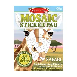 Набір для творчості Melissa & Doug Мозаїчні наліпки Сафарі (MD30160)