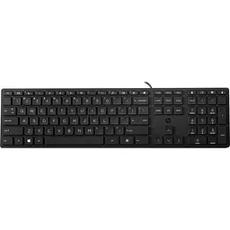 Клавіатура дротова HP 320K, чорна (українська клавіатура)