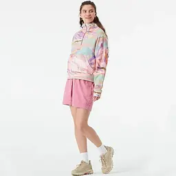 Толстовка жіноча Picture Organic Quenda 1/2 Zip Printed Women M Блакитний-Рожевий - мініатюра 4