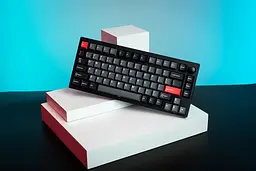 Клавіатура механічна P1 Pro 84Key, Keychron Super Red, WL/BT/USB-A, QMK/VIA, Hot-Swap, EN/U Lemokey teh0013908 - мініатюра 6