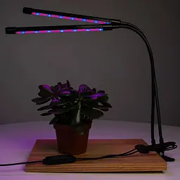 Фітолампа світлодіодна метал 40 лампочок USB червона/блакитна (721039) - мініатюра 2