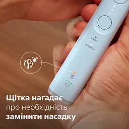 Електрична зубна щітка Philips Sonicare HX7406/02 серії 6100 біло-блакитна - мініатюра 10