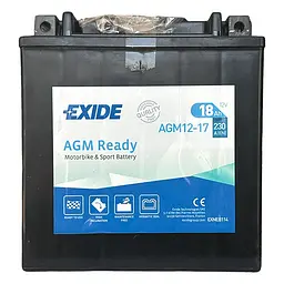 Мото акумулятор EXIDE Ready AGM 6СТ-18Ah Аз 230А (EN) AGM12-17