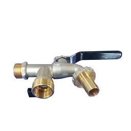 Кран поливальний SD Plus 1/2" ЗР 2 виходи SD141W15 - мініатюра 2