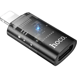 Перехідник Hoco UA36A Lightning Male to USB-C Female OTG Black [140335]