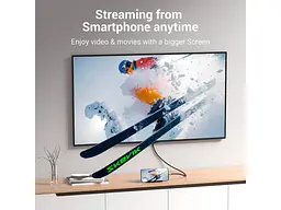Кабель Vention USB Type-C to HDMI V2.0 2m Grey (CRBBH) - мініатюра 8