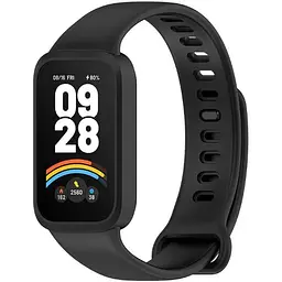 Ремінець-бампер DK для Xiaomi Mi Smart Band 9 Active Sport Band (018850) (black) - мініатюра 3