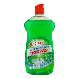 Засіб для миття посуду San Clean Яблуко, 500 г