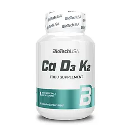 Вітаміни та мінерали BioTech Ca D3 K2, 90 капсул