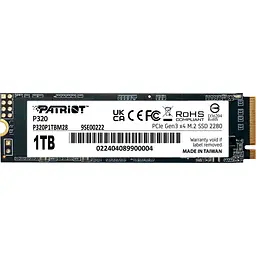 SSD накопичувач Patriot P320 1TB (P320P1TBM28) [130580]