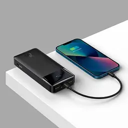 Портативна батарея Baseus Bipow Digital Display Power Bank 20000 mAh 20W PPBD050501 Black - мініатюра 5
