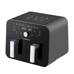 Аерогриль-фритюрниця SK10008 на 10 л сенсорно-механічна, чорний Sokany SK10008
